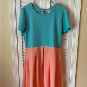 Lularoe Amelia Dress 2xl plus size EUC